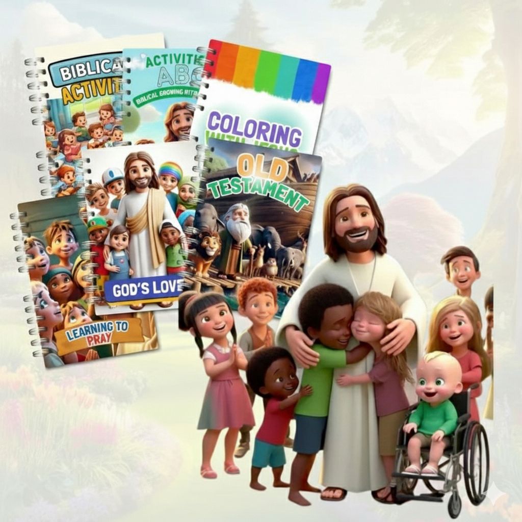 Criança colorindo atividades bíblicas